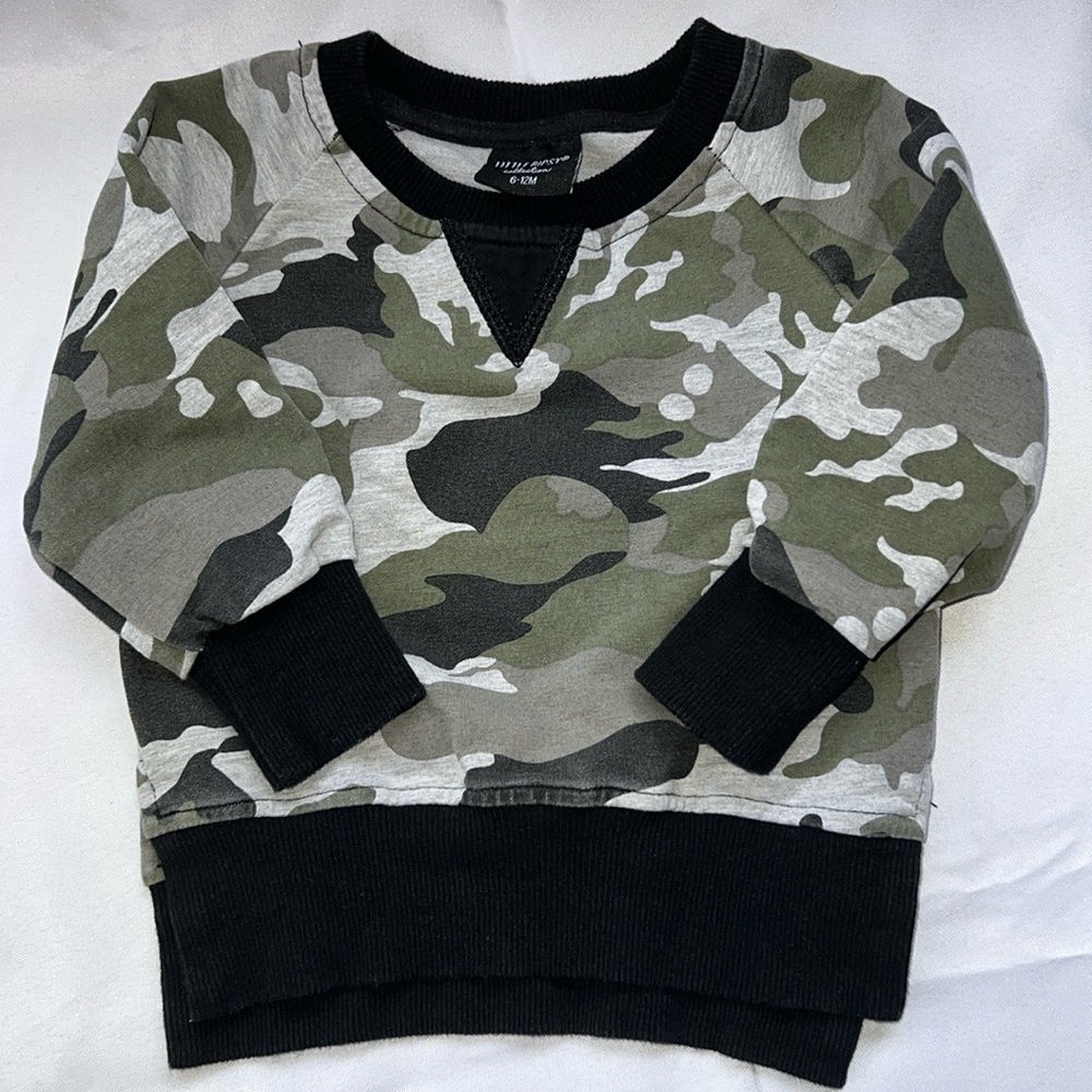 Little Bipsy Camo Pullover